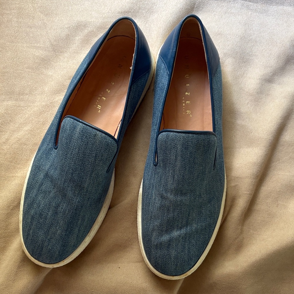Made in Italy Blue Denim Women's Loafers